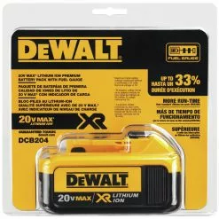 Dewalt DCB204 20V MAX Premium XR 4 Ah Lithium-Ion Battery -Dewalt Shop dewndcb204