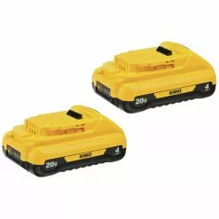 Dewalt DCB240-2 (2) 20V MAX 4 Ah Compact Lithium-Ion Batteries