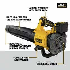 Dewalt DCBL722P1 20V MAX XR Lithium-Ion Brushless Handheld Cordless Blower Kit (5 Ah) 23 Dewalt DCBL722P1 20V MAX XR Lithium-Ion Brushless Handheld Cordless Blower Kit (5 Ah) -Dewalt Shop dewndcbl722p1 i