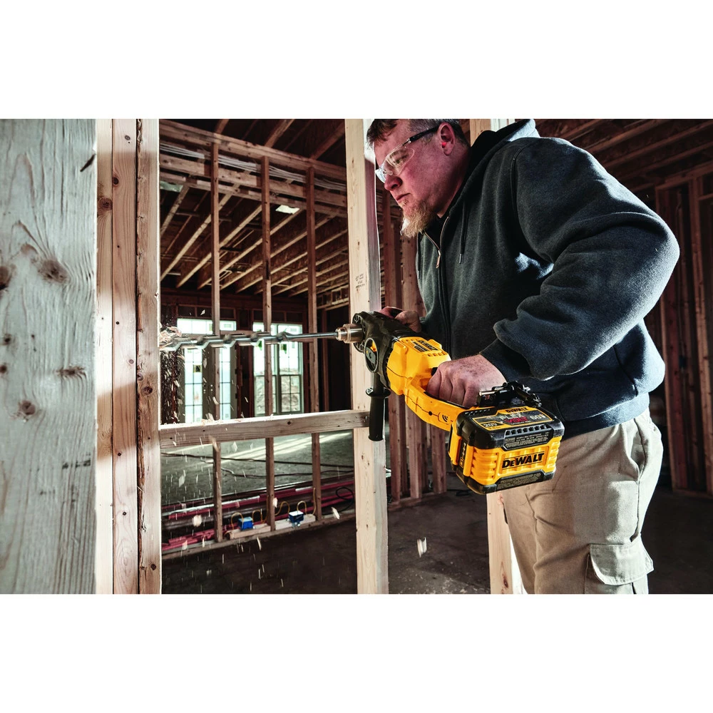 Dewalt DCD470X1 FLEXVOLT 60V MAX Lithium-Ion In-Line 1/2 In. Cordless Stud And Joist Drill Kit With E-Clutch System (9 Ah) 10 Dewalt DCD470X1 FLEXVOLT 60V MAX Lithium-Ion In-Line 1/2 In. Cordless Stud And Joist Drill Kit With E-Clutch System (9 Ah) - Image 10