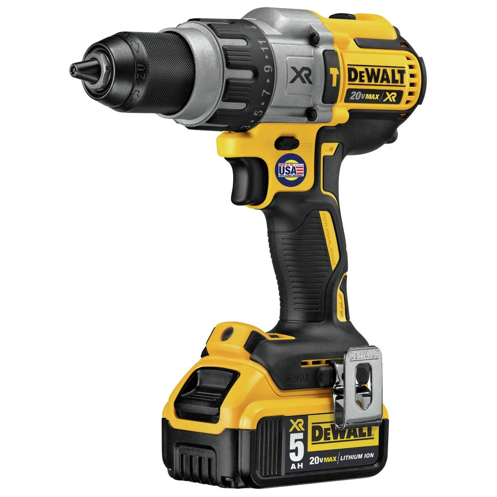 Dewalt DCD996P2 20V MAX XR Brushless Lithium-Ion 1/2 In. Cordless 3-Speed Hammer Drill Driver Kit With 2 Batteries (5 Ah) 6 Dewalt DCD996P2 20V MAX XR Brushless Lithium-Ion 1/2 In. Cordless 3-Speed Hammer Drill Driver Kit With 2 Batteries (5 Ah) - Image 6