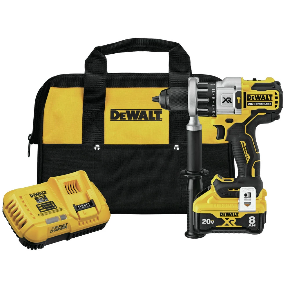 Dewalt DCD998W1 20V MAX XR POWER DETECT Brushless Lithium-Ion 1/2 In. Cordless Hammer Drill Driver Kit (8 Ah) 1 Dewalt DCD998W1 20V MAX XR POWER DETECT Brushless Lithium-Ion 1/2 In. Cordless Hammer Drill Driver Kit (8 Ah)
