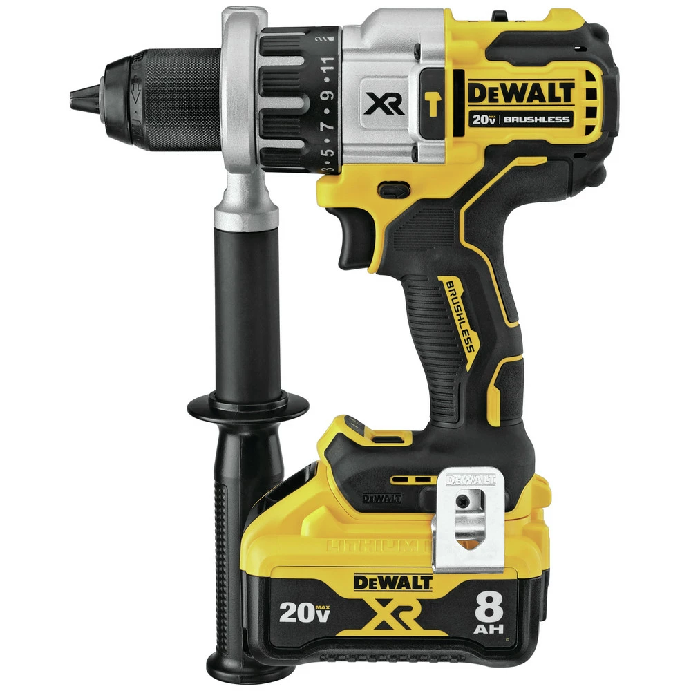 Dewalt DCD998W1 20V MAX XR POWER DETECT Brushless Lithium-Ion 1/2 In. Cordless Hammer Drill Driver Kit (8 Ah) 3 Dewalt DCD998W1 20V MAX XR POWER DETECT Brushless Lithium-Ion 1/2 In. Cordless Hammer Drill Driver Kit (8 Ah) - Image 3
