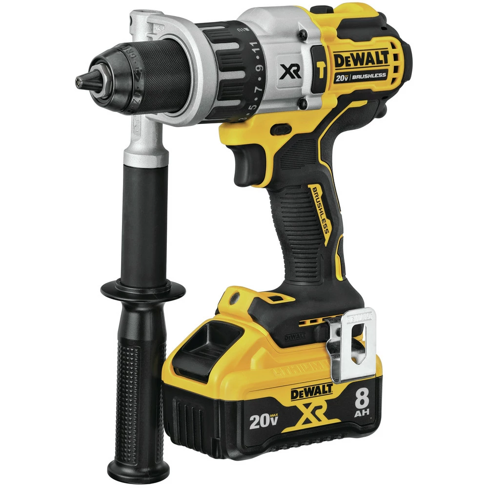 Dewalt DCD998W1 20V MAX XR POWER DETECT Brushless Lithium-Ion 1/2 In. Cordless Hammer Drill Driver Kit (8 Ah) 4 Dewalt DCD998W1 20V MAX XR POWER DETECT Brushless Lithium-Ion 1/2 In. Cordless Hammer Drill Driver Kit (8 Ah) - Image 4