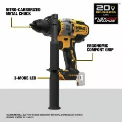 Dewalt DCD999B 20V MAX Brushless Lithium-Ion 1/2 In. Cordless Hammer Drill Driver With FLEXVOLT ADVANTAGE (Tool Only) -Dewalt Shop dewndcd999b j
