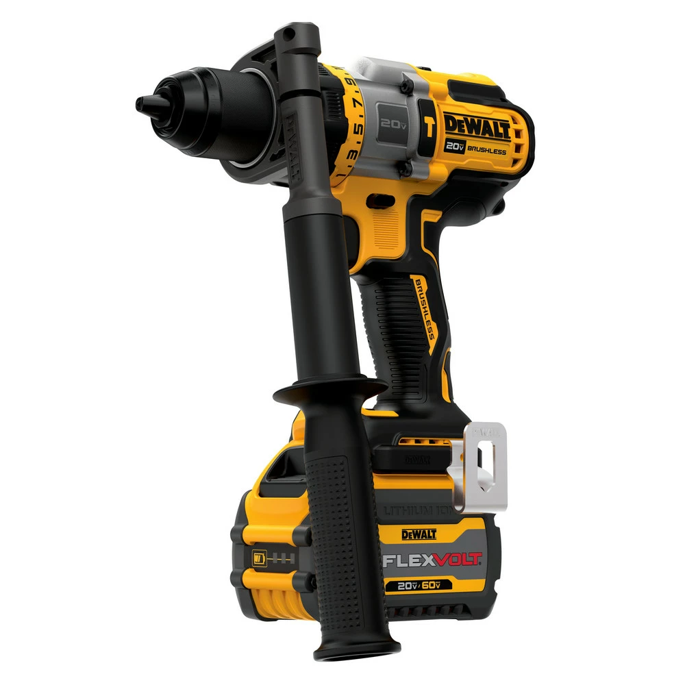 Dewalt DCD999T1 20V MAX Brushless Lithium-Ion 1/2 In. Cordless Hammer Drill Driver Kit With FLEXVOLT ADVANTAGE (6 Ah) 3 Dewalt DCD999T1 20V MAX Brushless Lithium-Ion 1/2 In. Cordless Hammer Drill Driver Kit With FLEXVOLT ADVANTAGE (6 Ah) - Image 3