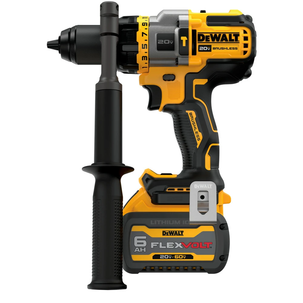 Dewalt DCD999T1 20V MAX Brushless Lithium-Ion 1/2 In. Cordless Hammer Drill Driver Kit With FLEXVOLT ADVANTAGE (6 Ah) 4 Dewalt DCD999T1 20V MAX Brushless Lithium-Ion 1/2 In. Cordless Hammer Drill Driver Kit With FLEXVOLT ADVANTAGE (6 Ah) - Image 4