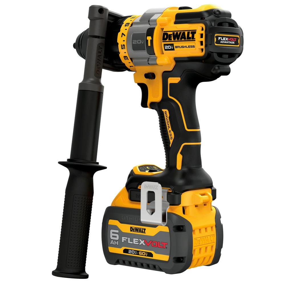 Dewalt DCD999T1 20V MAX Brushless Lithium-Ion 1/2 In. Cordless Hammer Drill Driver Kit With FLEXVOLT ADVANTAGE (6 Ah) 7 Dewalt DCD999T1 20V MAX Brushless Lithium-Ion 1/2 In. Cordless Hammer Drill Driver Kit With FLEXVOLT ADVANTAGE (6 Ah) - Image 7