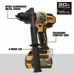 Dewalt DCD999T1 20V MAX Brushless Lithium-Ion 1/2 In. Cordless Hammer Drill Driver Kit With FLEXVOLT ADVANTAGE (6 Ah) 20 Dewalt DCD999T1 20V MAX Brushless Lithium-Ion 1/2 In. Cordless Hammer Drill Driver Kit With FLEXVOLT ADVANTAGE (6 Ah) -Dewalt Shop dewndcd999t1 g