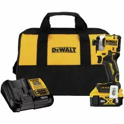 Dewalt DCF850P1 ATOMIC 20V MAX Brushless Lithium-Ion 1/4 In. Cordless 3-Speed Impact Driver Kit (5 Ah)