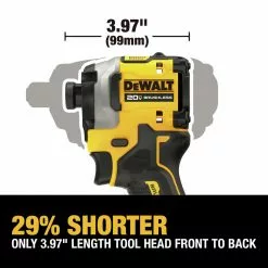Dewalt DCF850P2 ATOMIC 20V MAX Brushless Lithium-Ion 1/4 In. Cordless 3-Speed Impact Driver Kit With 2 Batteries (5 Ah) -Dewalt Shop dewndcf850p2 m