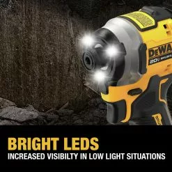 Dewalt DCF850P2 ATOMIC 20V MAX Brushless Lithium-Ion 1/4 In. Cordless 3-Speed Impact Driver Kit With 2 Batteries (5 Ah) -Dewalt Shop dewndcf850p2 o