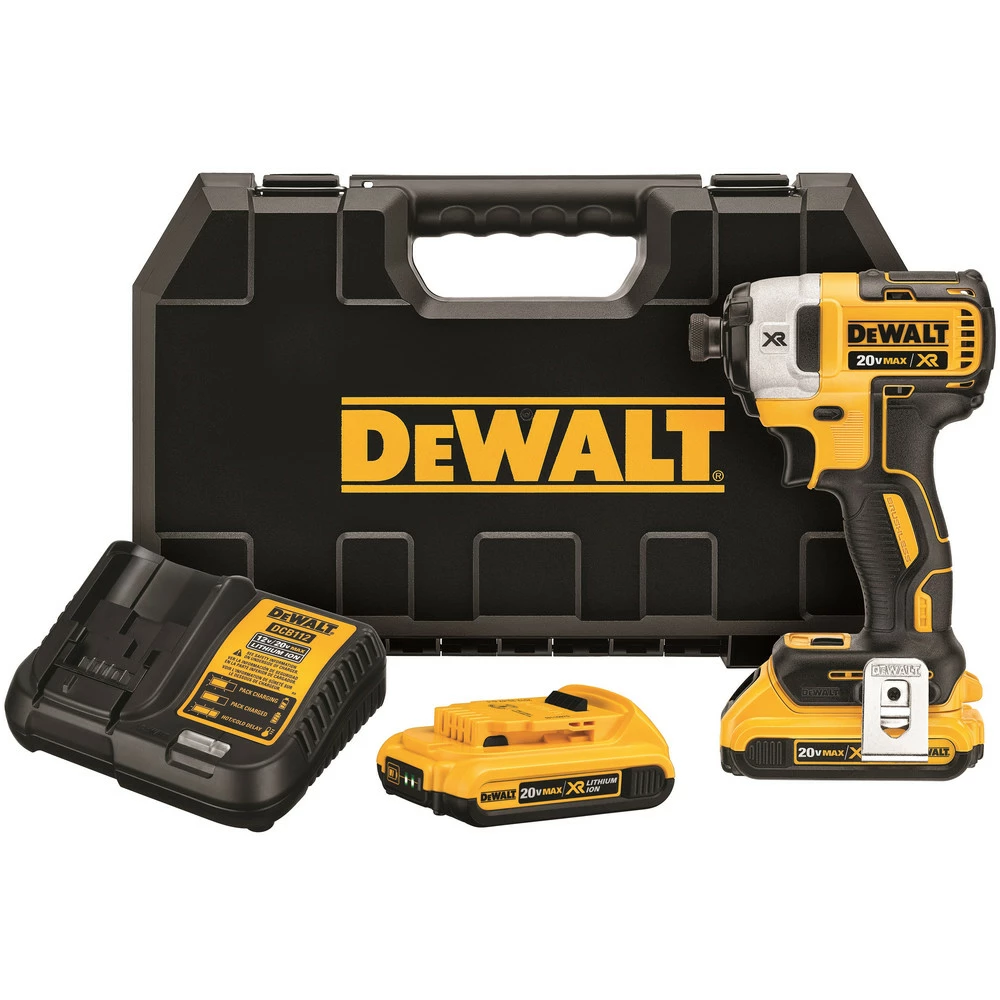 Dewalt DCF887D2 20V MAX XR Brushless Lithium-Ion 1/4 In. Cordless 3-Speed Impact Driver Kit With (2) 2 Ah Batteries 1 Dewalt DCF887D2 20V MAX XR Brushless Lithium-Ion 1/4 In. Cordless 3-Speed Impact Driver Kit With (2) 2 Ah Batteries