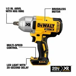 Dewalt DCF899HB 20V MAX XR Brushless Lithium-Ion 1/2 In. Cordless Impact Wrench With Friction Ring (Tool Only) -Dewalt Shop dewndcf899hb b