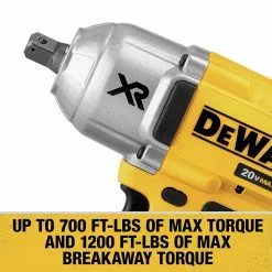 Dewalt DCF899M1 20V MAX XR Brushless Lithium-Ion 1/2 In. Cordless High Torque Impact Wrench With Detent Pin Anvil Kit (4 Ah) -Dewalt Shop dewndcf899m1 e
