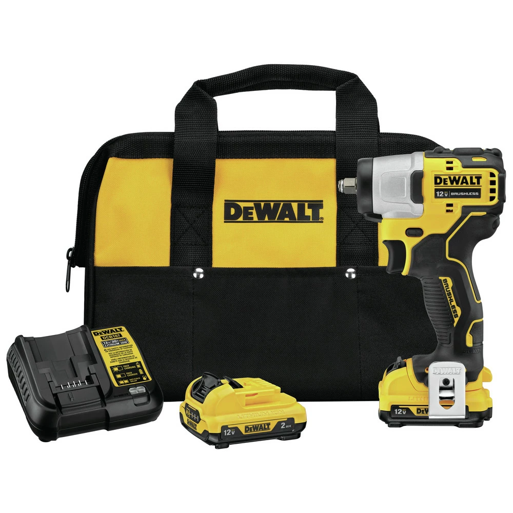 Dewalt DCF902F2 XTREME 12V MAX Brushless Lithium-Ion 3/8 In. Cordless Impact Wrench Kit With (2) 2 Ah Batteries 1 Dewalt DCF902F2 XTREME 12V MAX Brushless Lithium-Ion 3/8 In. Cordless Impact Wrench Kit With (2) 2 Ah Batteries