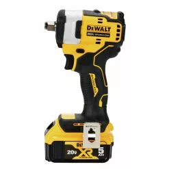 Dewalt DCF911P2 20V MAX Brushless Lithium-Ion 1/2 In. Cordless Impact Wrench With Hog Ring Anvil Kit With 2 Batteries (5 Ah) -Dewalt Shop dewndcf911p2 b