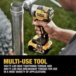 Dewalt DCF911P2 20V MAX Brushless Lithium-Ion 1/2 In. Cordless Impact Wrench With Hog Ring Anvil Kit With 2 Batteries (5 Ah) -Dewalt Shop dewndcf911p2 i