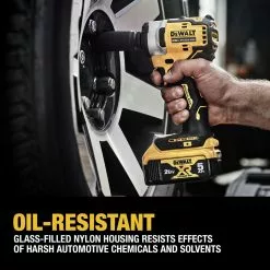 Dewalt DCF911P2 20V MAX Brushless Lithium-Ion 1/2 In. Cordless Impact Wrench With Hog Ring Anvil Kit With 2 Batteries (5 Ah) -Dewalt Shop dewndcf911p2 j