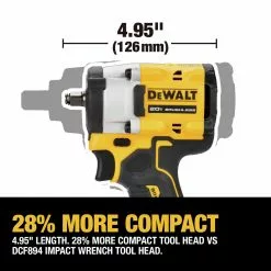 Dewalt DCF923P2 ATOMIC 20V MAX Brushless Lithium-Ion 3/8 In. Cordless Impact Wrench With Hog Ring Anvil Kit With 2 Batteries (5 Ah) 24 Dewalt DCF923P2 ATOMIC 20V MAX Brushless Lithium-Ion 3/8 In. Cordless Impact Wrench With Hog Ring Anvil Kit With 2 Batteries (5 Ah) -Dewalt Shop dewndcf923p2 l