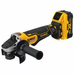 Dewalt DCG413R2 20V MAX XR Brushless Lithium-Ion 4-1/2 In. Cordless Paddle Switch Small Angle Grinder With Kickback Brake Kit With (2) 6 Ah Batteries 7 Dewalt DCG413R2 20V MAX XR Brushless Lithium-Ion 4-1/2 In. Cordless Paddle Switch Small Angle Grinder With Kickback Brake Kit With (2) 6 Ah Batteries -Dewalt Shop dewndcg413r2 b