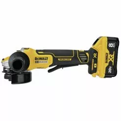 Dewalt DCG415W1 20V MAX XR POWER DETECT Brushless Lithium-Ion 4-1/2 In. - 5 In. Small Angle Grinder Kit (8 Ah) -Dewalt Shop dewndcg415w1 a
