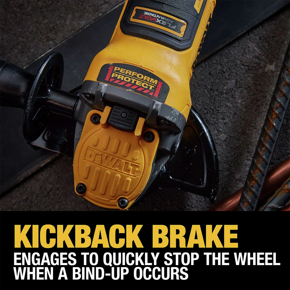 Dewalt DCG416B 20V MAX Brushless Lithium-Ion 4-1/2 In. - 5 In. Cordless Paddle Switch Angle Grinder With FLEXVOLT ADVANTAGE (Tool Only) 8 Dewalt DCG416B 20V MAX Brushless Lithium-Ion 4-1/2 In. - 5 In. Cordless Paddle Switch Angle Grinder With FLEXVOLT ADVANTAGE (Tool Only) - Image 8
