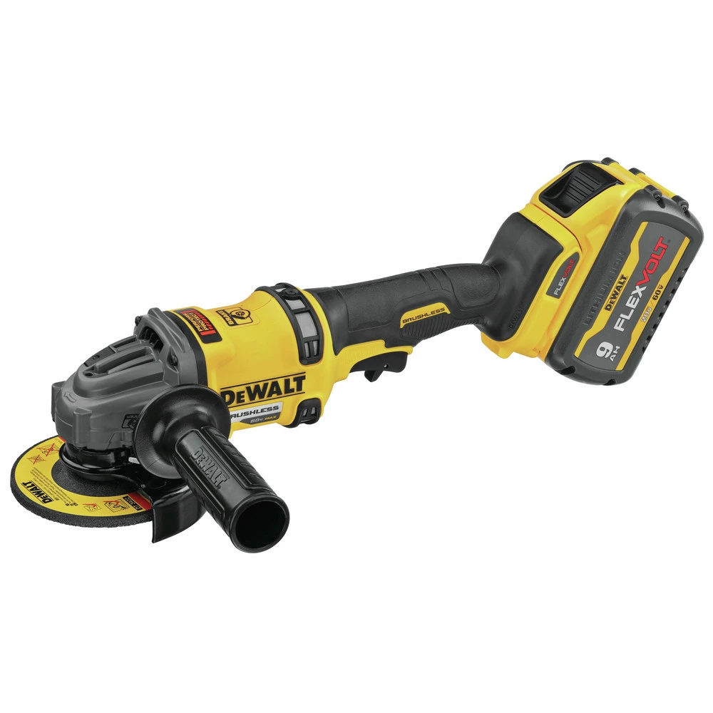 Dewalt DCG418X1 FLEXVOLT 60V MAX Brushless Lithium-Ion 4-1/2 In. - 6 In. Cordless Grinder Kit With Kickback Brake And (1) 9 Ah Battery 2 Dewalt DCG418X1 FLEXVOLT 60V MAX Brushless Lithium-Ion 4-1/2 In. - 6 In. Cordless Grinder Kit With Kickback Brake And (1) 9 Ah Battery - Image 2