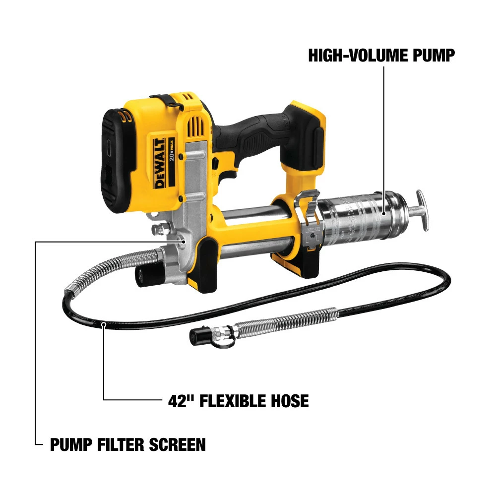 Dewalt DCGG571B 20V MAX Brushed Lithium-Ion Cordless Grease Gun (Tool Only) 2 Dewalt DCGG571B 20V MAX Brushed Lithium-Ion Cordless Grease Gun (Tool Only) - Image 2