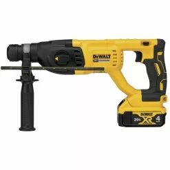 Dewalt DCH133M2 20V MAX XR Lithium-Ion D-Handle SDS-Plus 1 In. Cordless Rotary Hammer Kit With 2 Batteries (4 Ah) -Dewalt Shop dewndch133m2 b
