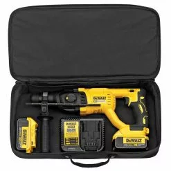 Dewalt DCH133M2 20V MAX XR Lithium-Ion D-Handle SDS-Plus 1 In. Cordless Rotary Hammer Kit With 2 Batteries (4 Ah) -Dewalt Shop dewndch133m2 e