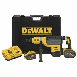 Dewalt DCH773Y2 FLEXVOLT 60V MAX 2 In. Cordless SDS MAX Combination Hammer Kit With (2) 12 Ah Li-Ion Batteries