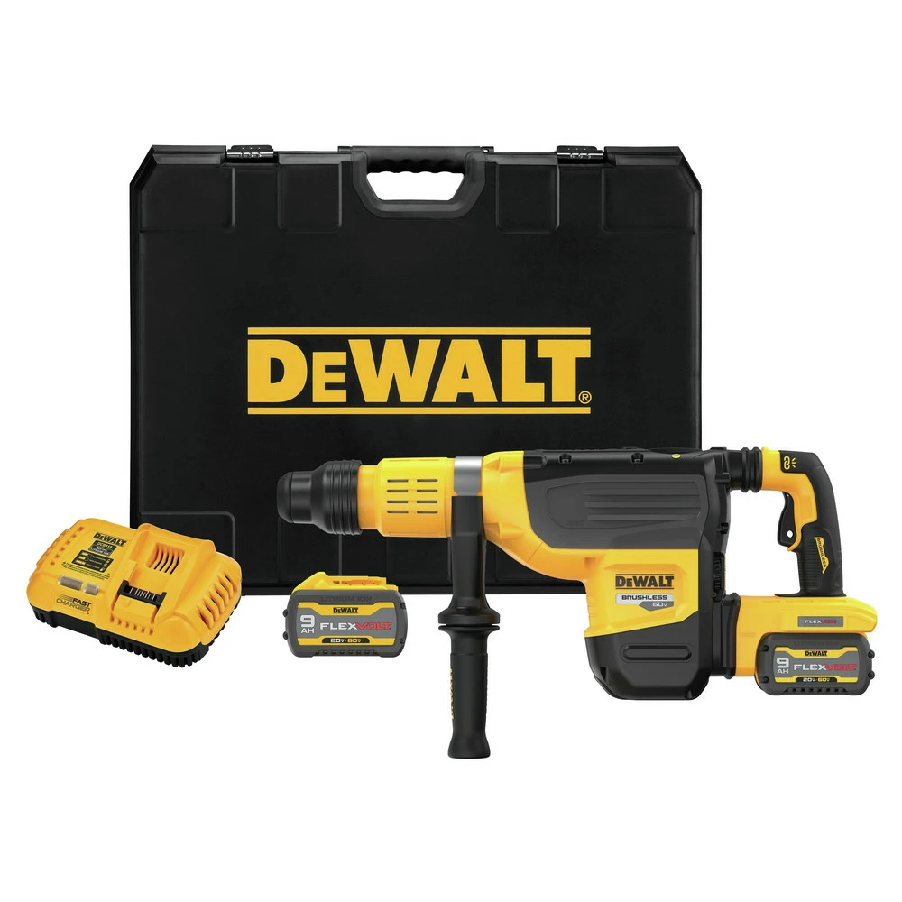 Dewalt DCH775X2 60V MAX Brushless Lithium-Ion 2 In. Cordless SDS MAX Combination Rotary Hammer Kit With 2 Batteries (9 Ah) 1 Dewalt DCH775X2 60V MAX Brushless Lithium-Ion 2 In. Cordless SDS MAX Combination Rotary Hammer Kit With 2 Batteries (9 Ah)