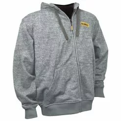 Dewalt DCHJ080B-XL 20V MAX Li-Ion Heathered Gray Heated Hoodie (Jacket Only) - XL -Dewalt Shop dewndchj080b l a