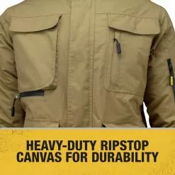 Dewalt DCHJ091B-2X 20V Lithium-Ion Cordless Men's Heavy Duty Ripstop Heated Jacket (Jacket Only) - 2XL, Dune -Dewalt Shop dewndchj091b l b 1