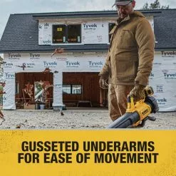 Dewalt DCHJ091B-S 20V Lithium-Ion Cordless Men's Heavy Duty Ripstop Heated Jacket (Jacket Only) - Small, Dune -Dewalt Shop dewndchj091b l f 2