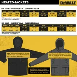 Dewalt DCHJ091B-2X 20V Lithium-Ion Cordless Men's Heavy Duty Ripstop Heated Jacket (Jacket Only) - 2XL, Dune -Dewalt Shop dewndchj091b l g 1