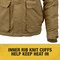 Dewalt DCHJ091D1-2X 20V Lithium-Ion Cordless Men's Heavy Duty Ripstop Heated Jacket (2 Ah) - 2XL, Dune 5 Dewalt DCHJ091D1-2X 20V Lithium-Ion Cordless Men's Heavy Duty Ripstop Heated Jacket (2 Ah) - 2XL, Dune - Image 5