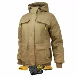 Dewalt DCHJ092D1-L 20V Lithium-Ion Cordless Women's Heavy Duty Ripstop Heated Jacket (2 Ah) - Large, Dune