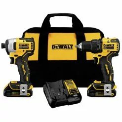 Dewalt DCK278C2 2-Tool Combo Kit - 20V MAX ATOMIC Brushless Cordless Drill Driver & Impact Driver Kit With 2 Batteries (1.3 Ah)