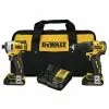 Dewalt DCK279C2 ATOMIC 20V MAX Lithium-Ion Brushless Cordless 1/2 In. Hammer Drill Driver / 1/4 In. Impact Driver Combo Kit