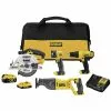 Dewalt DCK445D1M1 20V MAX Lithium-Ion Cordless 4-Tool Combo Kit (2 Ah/4 Ah)