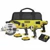 Dewalt DCK466D2 20V MAX Lithium-Ion Cordless 4-Tool Combo Kit (2 Ah)