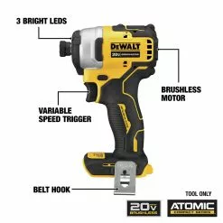 Dewalt DCK489D2 ATOMIC 20V MAX Brushless Lithium-Ion Cordless 4-Tool Combo Kit (2 Ah) -Dewalt Shop dewndck489d2 k