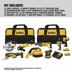 Dewalt DCK883D2 20V MAX Brushless Compact Lithium-Ion Cordless 8-Tool Combo Kit (2 Ah) -Dewalt Shop dewndck883d2 a