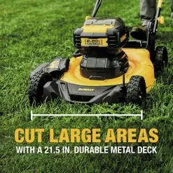 Dewalt DCMWP233U2 2X 20V MAX Brushless Lithium-Ion 21-1/2 In. Cordless Push Mower Kit With 2 Batteries (10 Ah) -Dewalt Shop dewndcmwp233u2 r