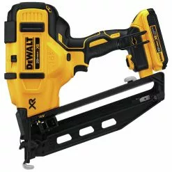 Dewalt DCN660D1 20V MAX 2.0 Ah Cordless Lithium-Ion 16 Gauge 2-1/2 In. 20 Degree Angled Finish Nailer Kit -Dewalt Shop dewndcn660d1 a