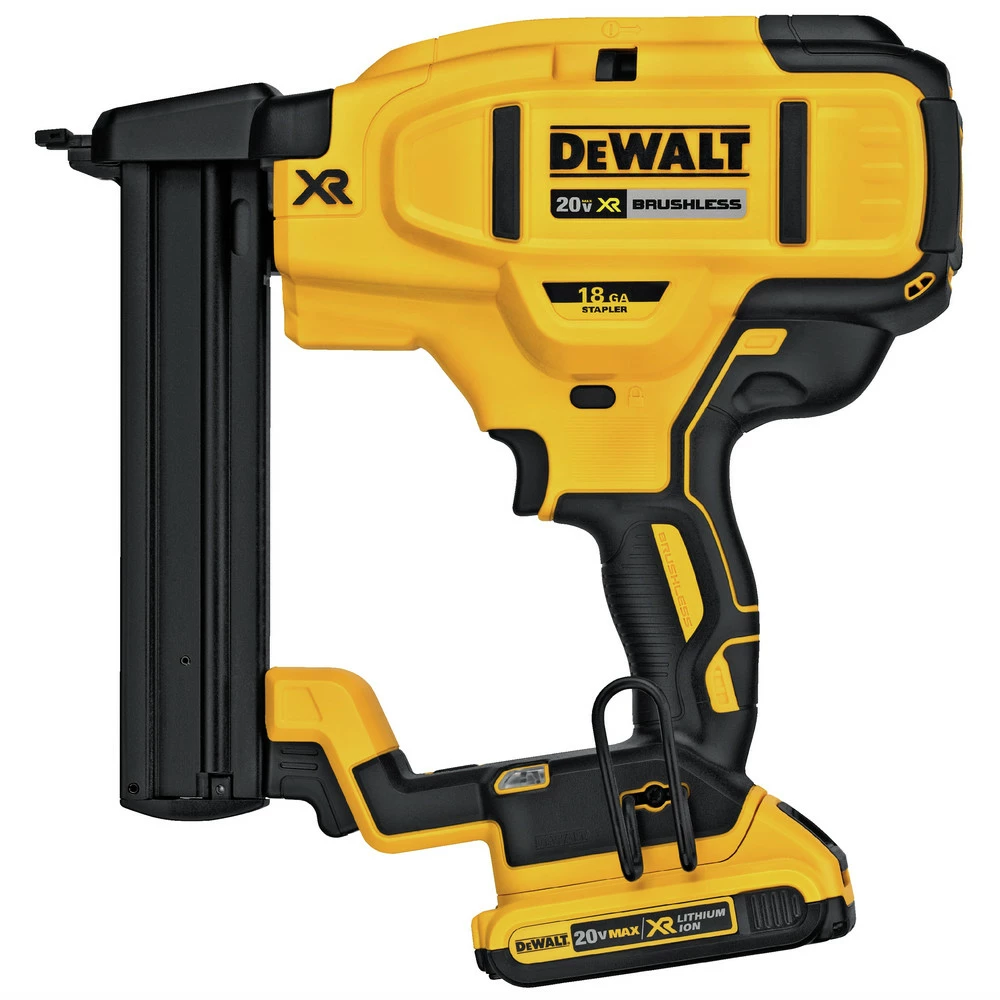 Dewalt DCN681D1 20V MAX Cordless Lithium-Ion 18 Gauge Narrow Crown Stapler Kit 2 Dewalt DCN681D1 20V MAX Cordless Lithium-Ion 18 Gauge Narrow Crown Stapler Kit - Image 2