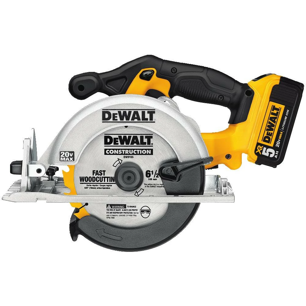 Dewalt DCS391P1 20V MAX Cordless Lithium-Ion 6-1/2 In. Circular Saw Kit 2 Dewalt DCS391P1 20V MAX Cordless Lithium-Ion 6-1/2 In. Circular Saw Kit - Image 2
