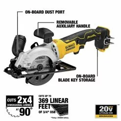 Dewalt DCS571B ATOMIC 20V MAX Brushless 4-1/2 In. Circular Saw (Tool Only) -Dewalt Shop dewndcs571b l